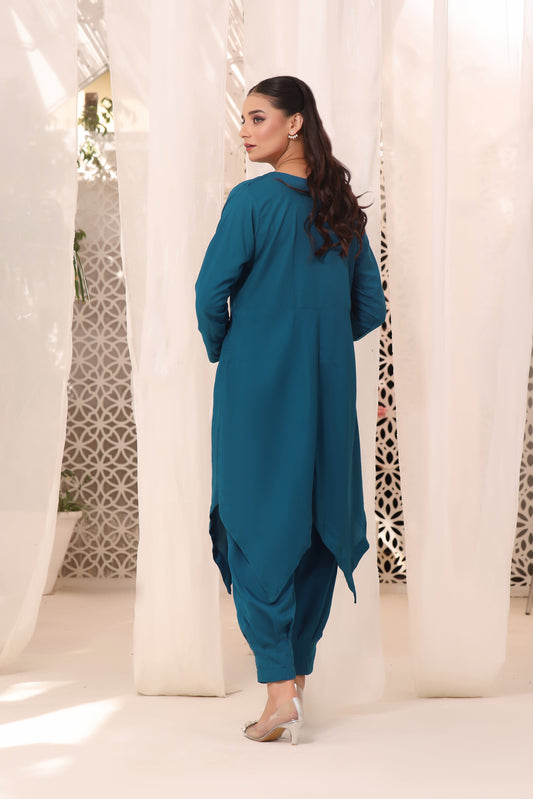 V line with patiyala suit