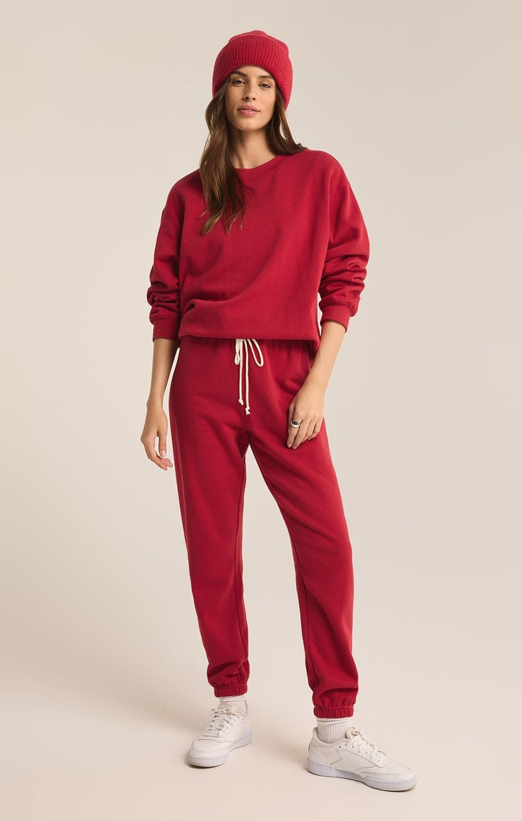 RED SWEAT CO-ORD