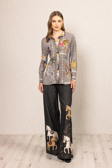 KNIGHT PLEATED SHIRT