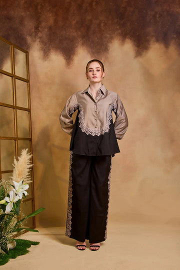 Noir Dune Contrast Co-Ord Set