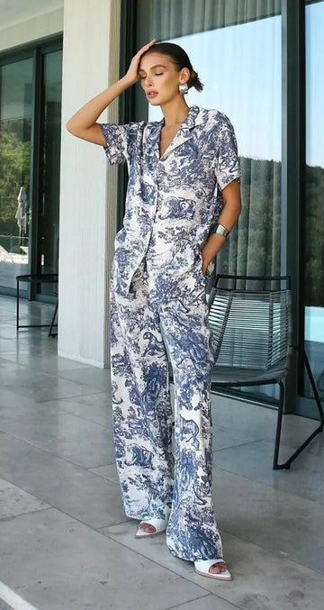 Azure Safari Co-Ord Set