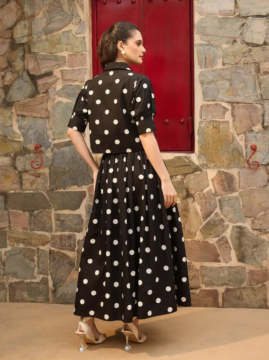 Midnight Polka Charm Co-Ord Set