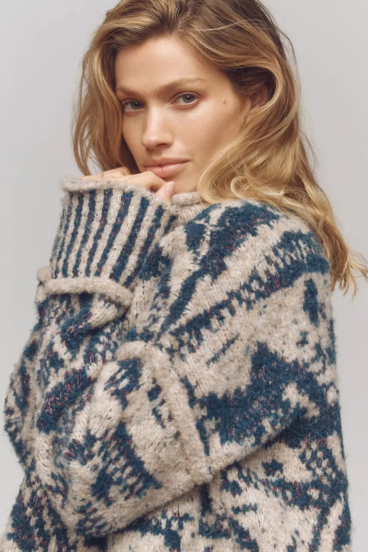 Midnight Charm Knit Sweater