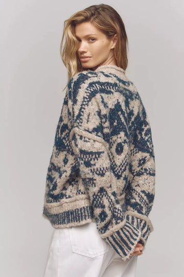 Midnight Charm Knit Sweater