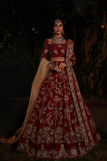 Royal Burgundy Bridal Lehenga