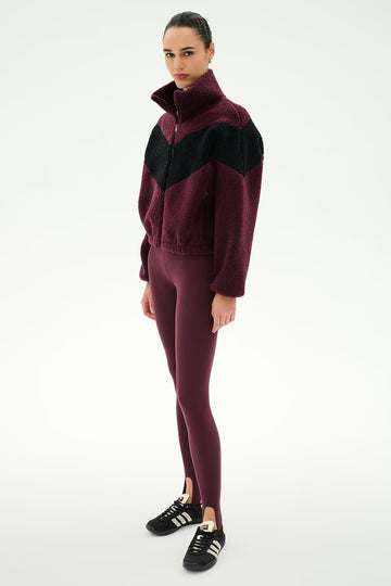 Lottie Zip Jacket Purple & Black