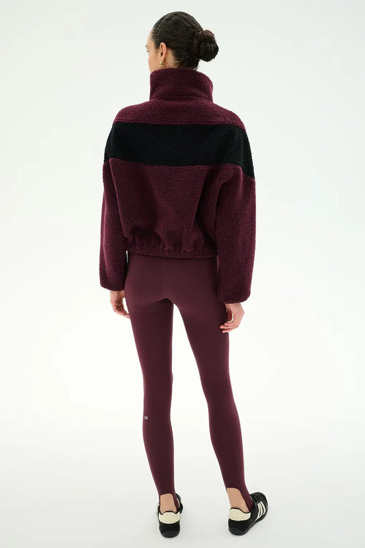 Lottie Zip Jacket Purple & Black