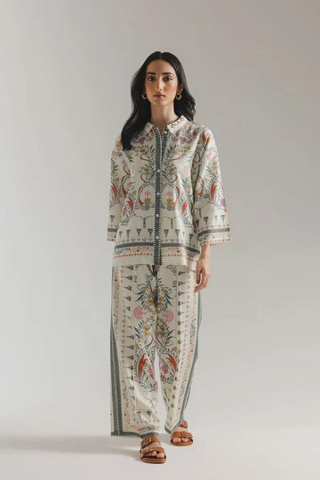 Classic Floral Ivory Suit